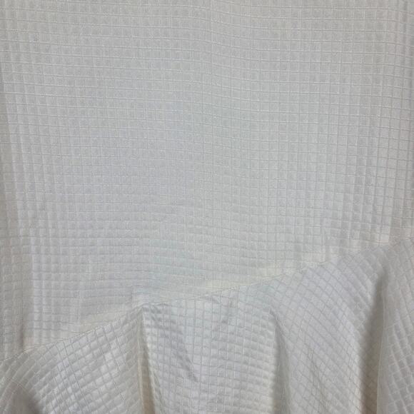 Club Monaco Cream Dress 8 Asymmetric Ruffle Hem Coquette Ethereal Fairy Whimsy - Picture 9 of 16